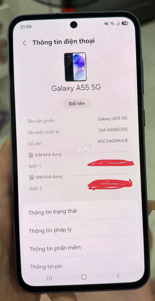 Samsung Galaxy A55 5G 8GB/128GB Đen. Mua bán Điện thoại tại Quận Liên Chiểu Đà Nẵng được đăng bởi Phúc Lâm hình 1