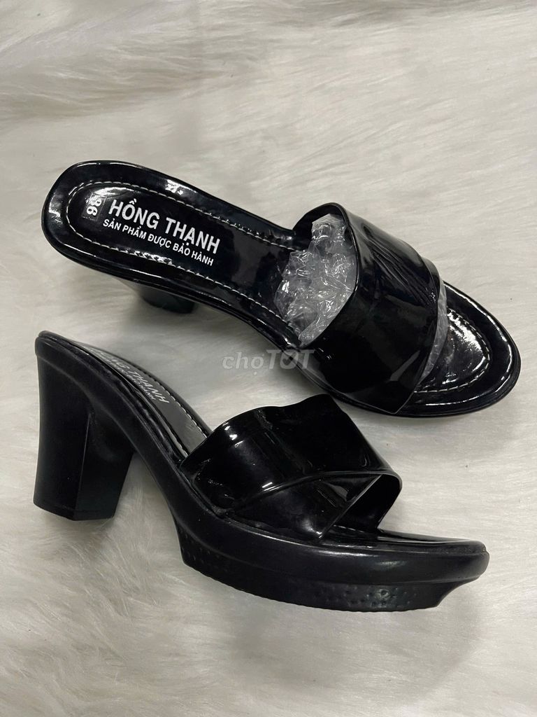 Dép cao gót nữ da bóng đi tiệc size 36. Mua bán Giày dép tại Quận Bình Tân Tp Hồ Chí Minh được đăng bởi An  hình 1