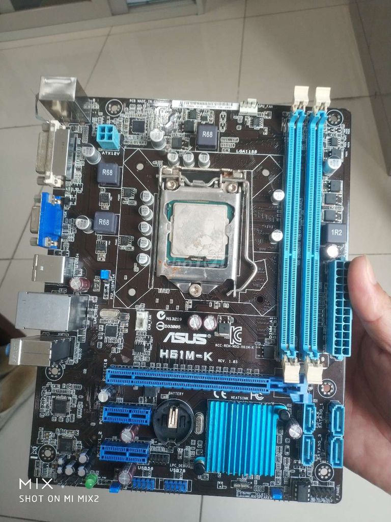 main Asus h61 + CPU i3. Mua bán Linh kiện (RAM, Card...) tại Thành phố Thủ Dầu Một Bình Dương được đăng bởi home hình 1