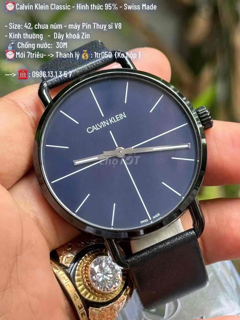 Calvin Klein Classic Thụy Sĩ 42mm 95%. Mua bán Đồng hồ tại Quận Tây Hồ Hà Nội được đăng bởi Nguyễn duy tiến hình 1