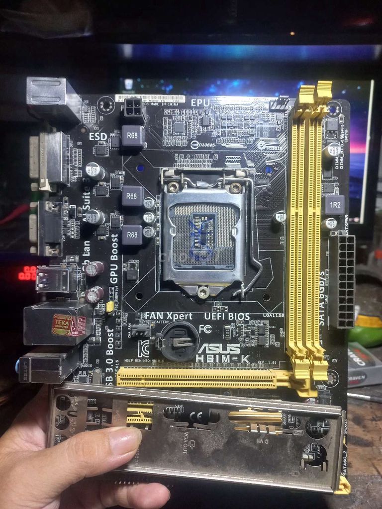 Mainboard ASUS H81M-K LGA 1150 Đã sử dụng. Mua bán Linh kiện (RAM, Card...) tại Huyện Hóc Môn Tp Hồ Chí Minh được đăng bởi Vechaicongnghe hình 1