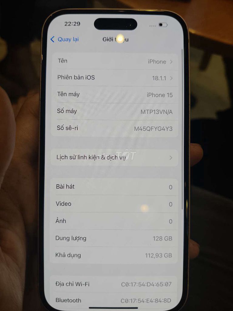 Apple iPhone 15 128GB Hồng 74%. Mua bán Điện thoại tại Thành phố Thuận An Bình Dương được đăng bởi Anh hình 1