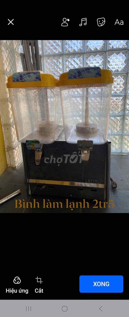 Bình làm lạnh 2 ngăn bán nước. Mua bán Bếp, lò, đồ điện nhà bếp tại Thành phố Đà Lạt Lâm Đồng được đăng bởi Ân hình 1