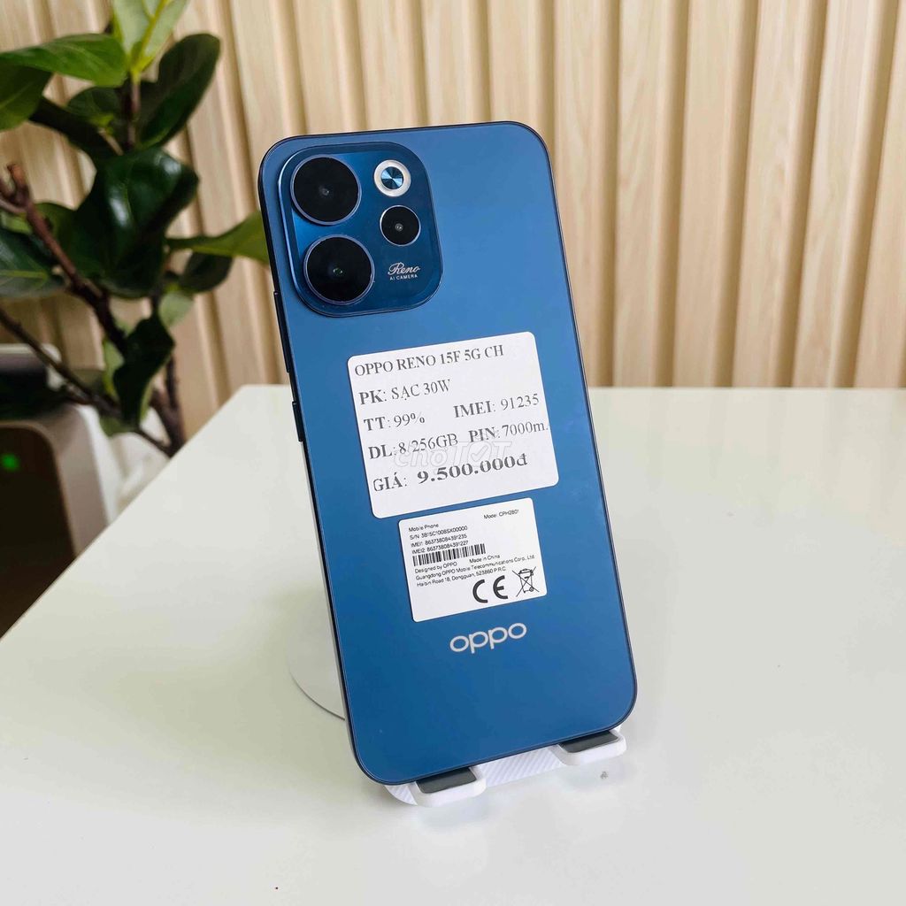 Oppo Reno 15F 5G CH - 8/256GB - Nguyên Zin. Mua bán Điện thoại tại Quận Ninh Kiều Cần Thơ được đăng bởi Hmphone hình 1