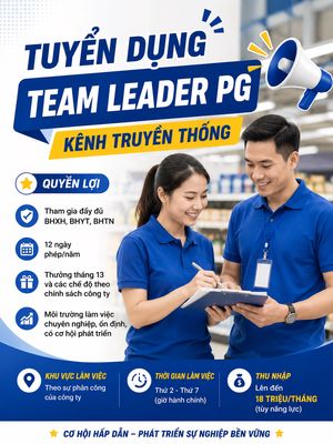 TEAM LEAD PG ĐỊA BÀN  BÌNH THUẬN