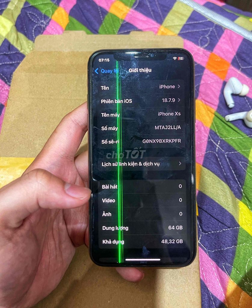 Apple iPhone XS 64GB Vàng Màn hình sọc. Mua bán Điện thoại tại Quận Ba Đình Hà Nội được đăng bởi Quang Huy hình 1