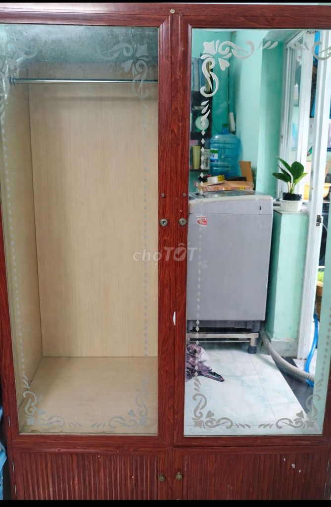 Tủ quần áo nhôm kính 1m2x2m. Mua bán Tủ, kệ gia đình tại Quận Bình Tân Tp Hồ Chí Minh được đăng bởi Ms Lành  hình 1