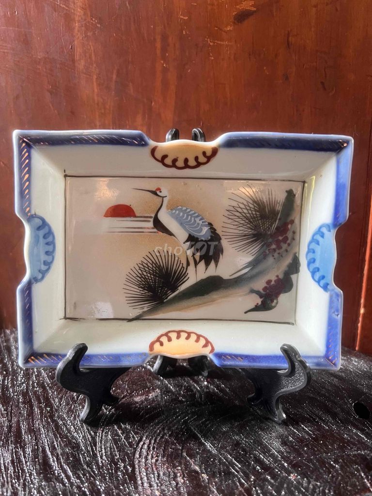 Đĩa trang trí Gốm sứ Nhật Bản Tùng hạc 16.5cm. Mua bán Cây cảnh, đồ trang trí tại Thành phố Châu Đốc An Giang được đăng bởi Lê Bình Cầm Đồ 2 hình 1