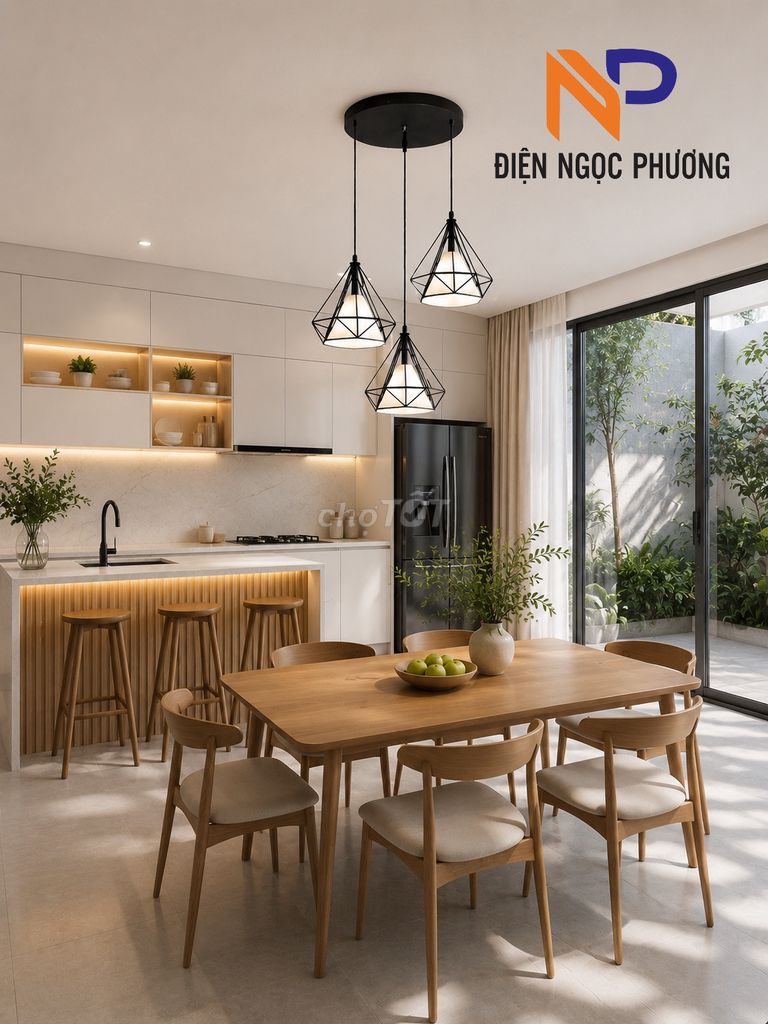 Đèn thả trần trang trí bàn ăn, bàn trà. Mua bán Đèn tại Quận 12 Tp Hồ Chí Minh được đăng bởi Điện Ngọc Phương hình 1