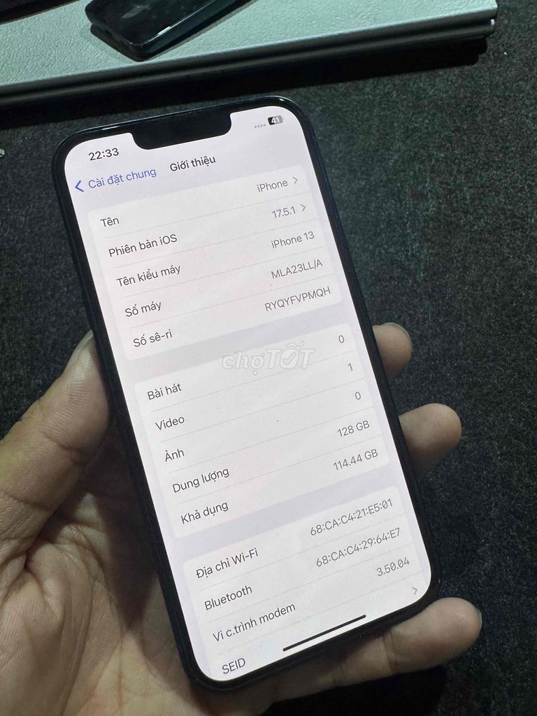 Apple iPhone 13 128GB Xanh đen. Mua bán Điện thoại tại Quận Gò Vấp Tp Hồ Chí Minh được đăng bởi Thành Luân hình 1
