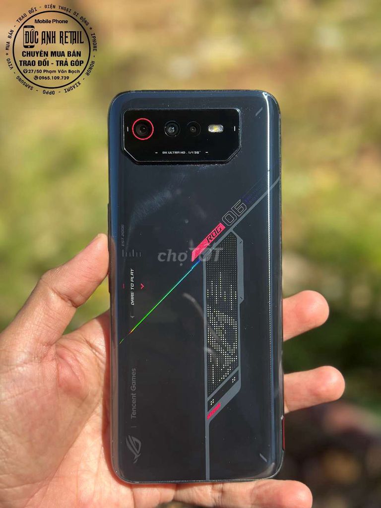 ASUS ROG Phone 6 - 12/256GB đẹp keng. Mua bán Điện thoại tại Thành phố Buôn Ma Thuột Đắk Lắk được đăng bởi Đức Anh Retail hình 1