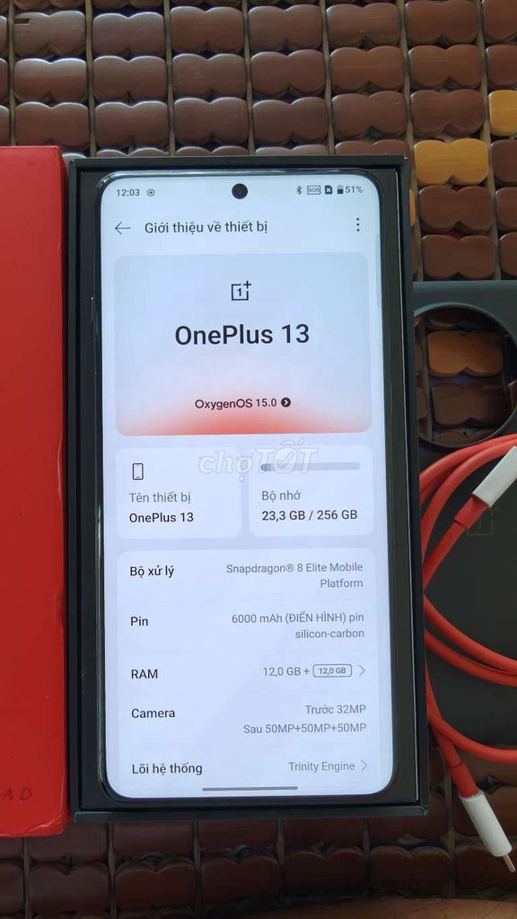 OnePlus 13 12/256GB Đen full box như mới. Mua bán Điện thoại tại Thành phố Sa Đéc Đồng Tháp được đăng bởi Lemon hình 1