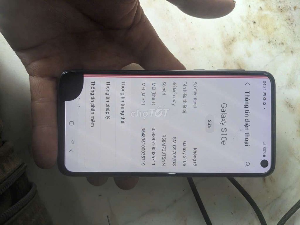 Samsung Galaxy S10e 6/128 màn sọc đốm. Mua bán Điện thoại tại Quận 12 Tp Hồ Chí Minh được đăng bởi cầm điện thoại giá tốt hình 1