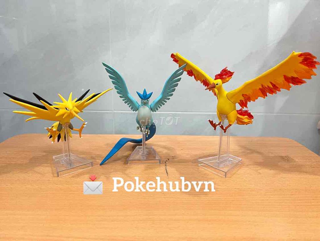 mô hình Pokemon Scale World Articuno, Zapdos,Molt