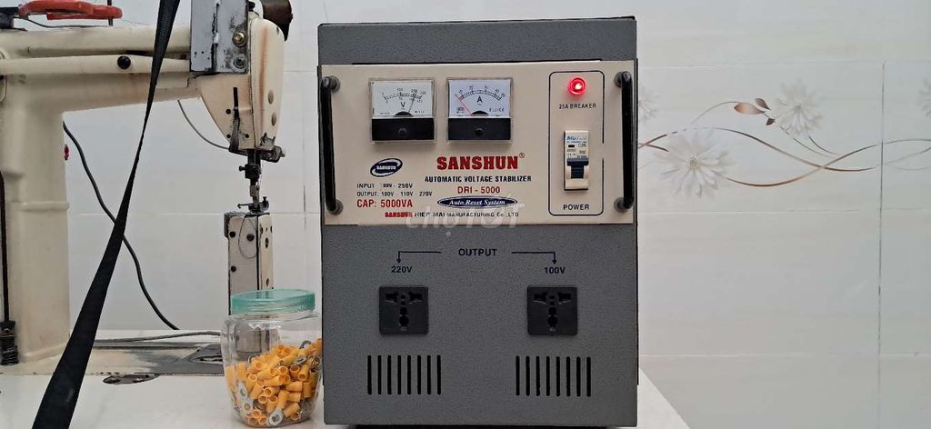 ỔN ÁP 5KVA SANSUN DẢI 90V ĐIỆN 220V ~100V~110V