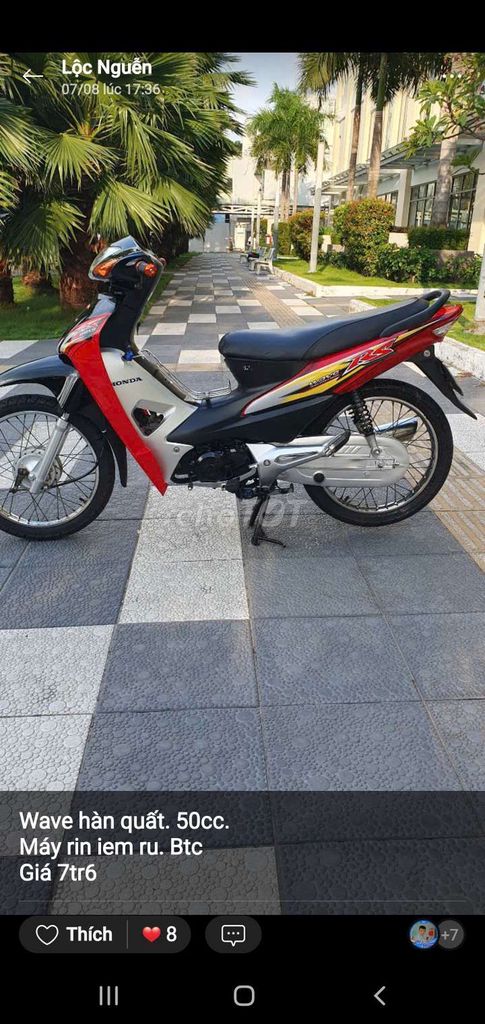 Wave 50cc  Xe moi don dep.. Mua bán Xe máy tại Quận 7 Tp Hồ Chí Minh được đăng bởi Nguyễn văn lộc hình 3