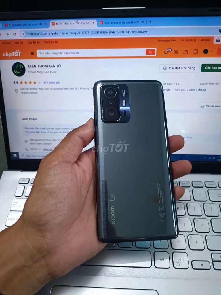 XIAOMI 11T 8GB/256GB PIN 5000 DIMENSITY 1200 ZIN. Mua bán Điện thoại tại Quận Bình Thạnh Tp Hồ Chí Minh được đăng bởi Dân Mobile hình 1