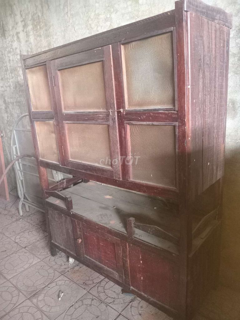 Tủ bếp gỗ xưa. Mua bán Nội thất, đồ gia dụng khác tại Huyện Phong Điền Cần Thơ được đăng bởi Thanh chuyên mua bán đồ thanh lý hình 1