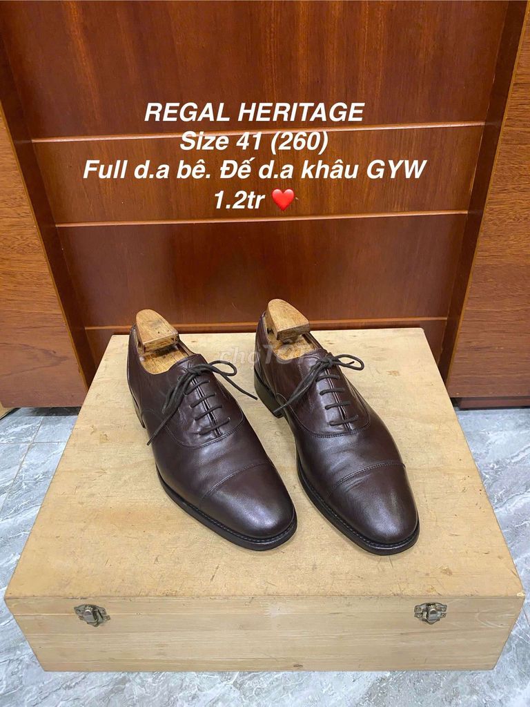 Giày tây Regal Heritage Nam Da Nâu 41. Mua bán Giày dép tại Thành phố Long Xuyên An Giang được đăng bởi Văn hình 1