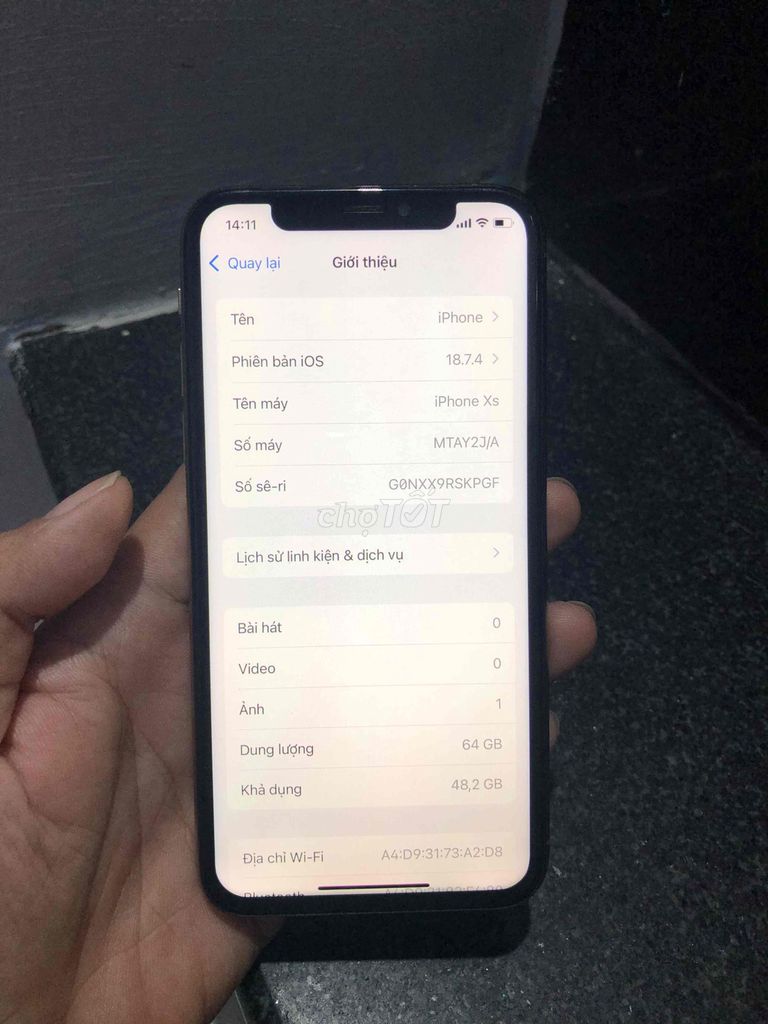 Apple iPhone Xs QT full chức năng. Mua bán Điện thoại tại Quận 4 Tp Hồ Chí Minh được đăng bởi Đại Long hình 1