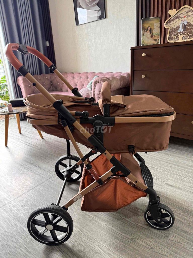 Xe đẩy em bé 2 chiều Nâu Beige. Mua bán Mẹ và bé tại Huyện Nhà Bè Tp Hồ Chí Minh được đăng bởi khac hoang ta hình 1