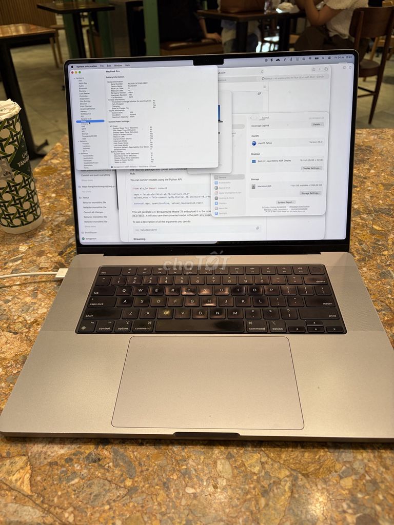 Apple MacBook Pro 16 M1 Max 64GB 1TB. Mua bán Laptop tại Quận Bình Tân Tp Hồ Chí Minh được đăng bởi Bang Nguyen hình 1