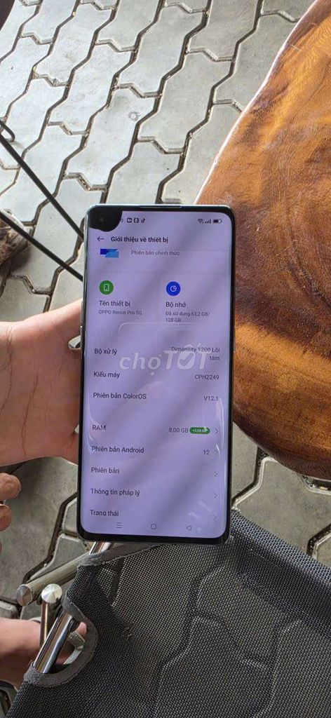 Oppo Reno 6 Pro 5G Xanh 128GB. Mua bán Điện thoại tại Thành phố Thủ Đức Tp Hồ Chí Minh được đăng bởi Đinh Hoàng Dũng hình 1