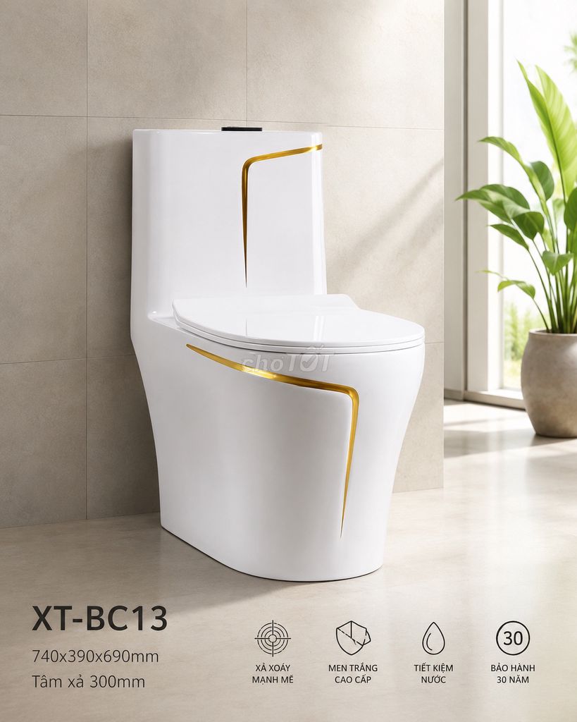 Bồn cầu XT-BC 13 Trắng. Mua bán Thiết bị vệ sinh, nhà tắm tại Thành phố Thủ Dầu Một Bình Dương được đăng bởi Pham hoai bao hình 1