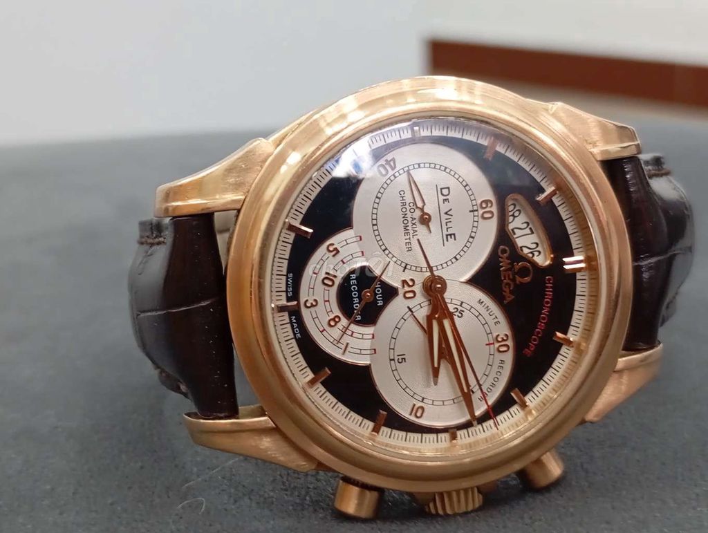 Đồng hồ Omega De Ville Nam Vàng hồng. Mua bán Đồng hồ tại Quận 1 Tp Hồ Chí Minh được đăng bởi Phú Đồ Cổ hình 1