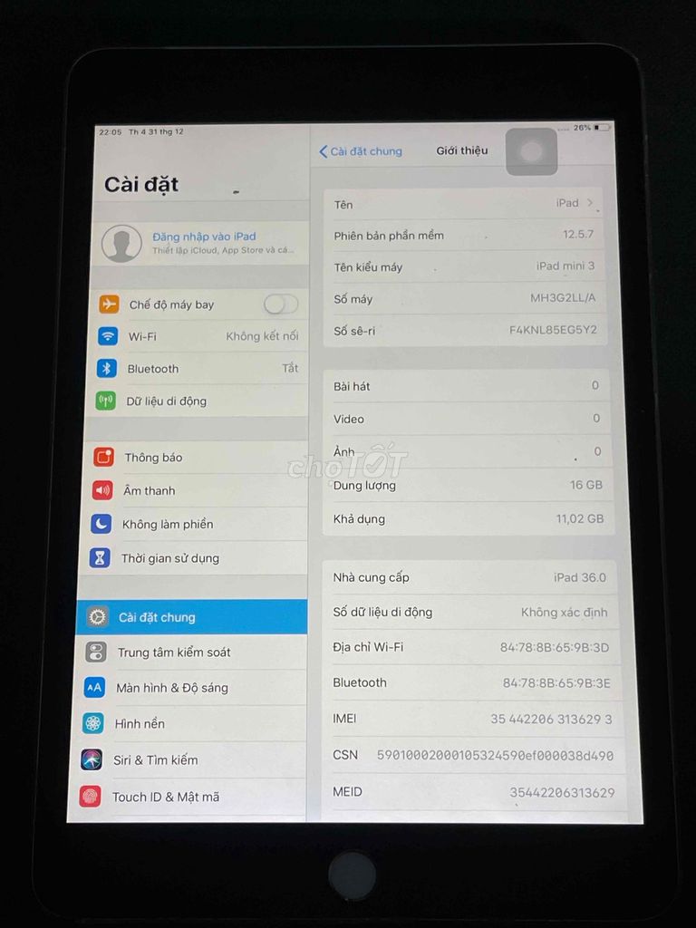 Apple iPad mini 3 16GB Vàng. Mua bán Máy tính bảng tại Quận 8 Tp Hồ Chí Minh được đăng bởi ngothanhdieungo hình 1