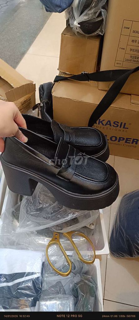 Giày lười nữ da đế cao. Mua bán Giày dép tại Quận Hà Đông Hà Nội được đăng bởi Tran Linh hình 1