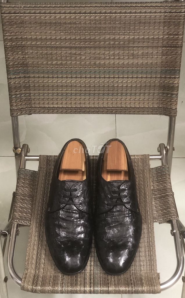 Giày Da Đà Điểu ! DAKS (London) Sz 41.5!