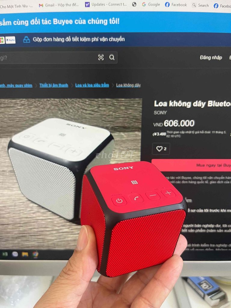 Loa Bluetooth Sony X11 Đỏ NHỎ CÓ VỎ. Mua bán Tivi, Âm thanh tại Quận Ngũ Hành Sơn Đà Nẵng được đăng bởi Japan DM Shop hình 1