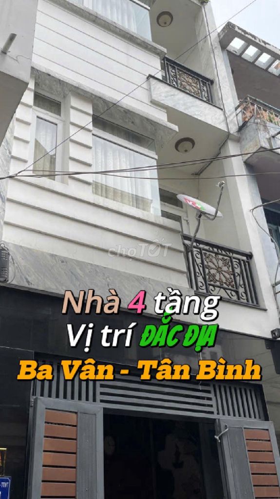 Vị trí đẹp.Hẻm 6 m,5 tầng.Giá hợp ly.Ba vân.Tân Bình