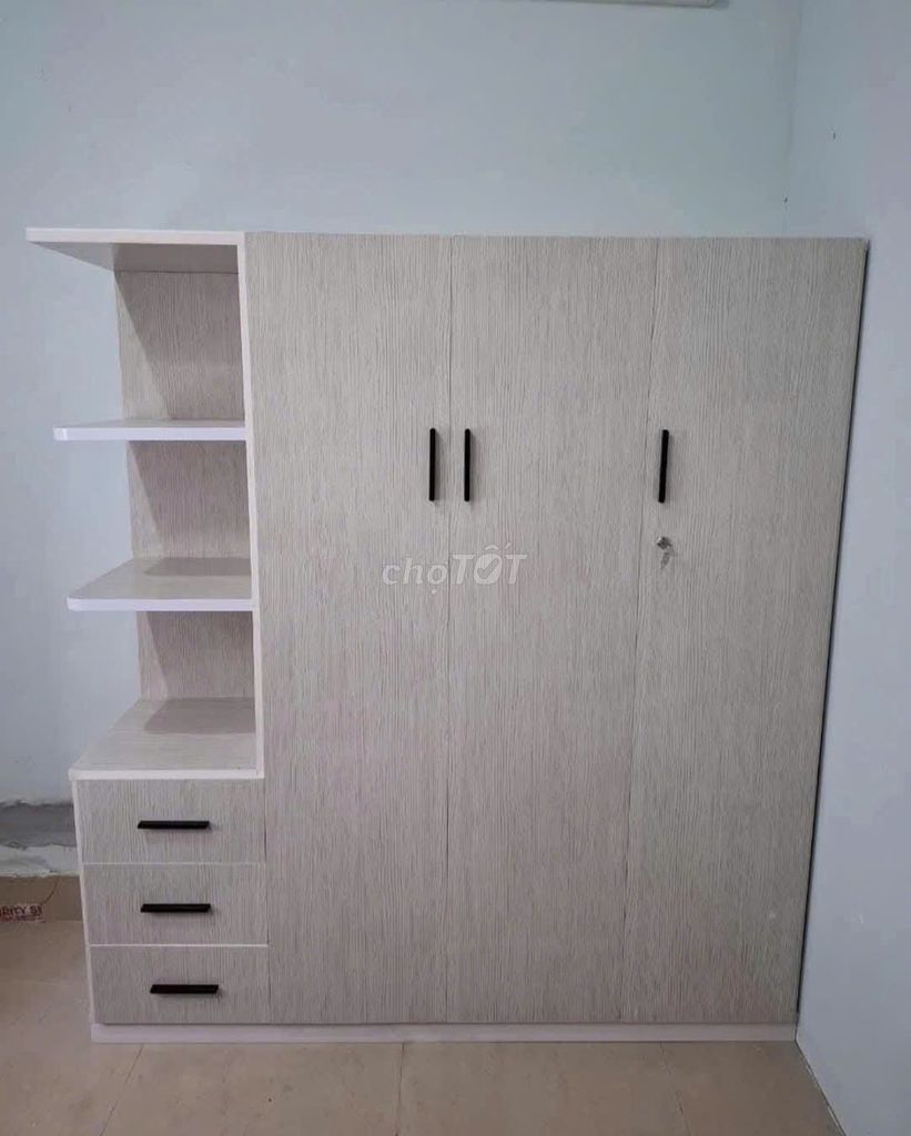 Tủ quần áo Nhựa Đài Loan Vân gỗ 3 cánh 1 kệ. Mua bán Tủ, kệ gia đình tại Thành phố Thủ Dầu Một Bình Dương được đăng bởi Phương hoa hình 1
