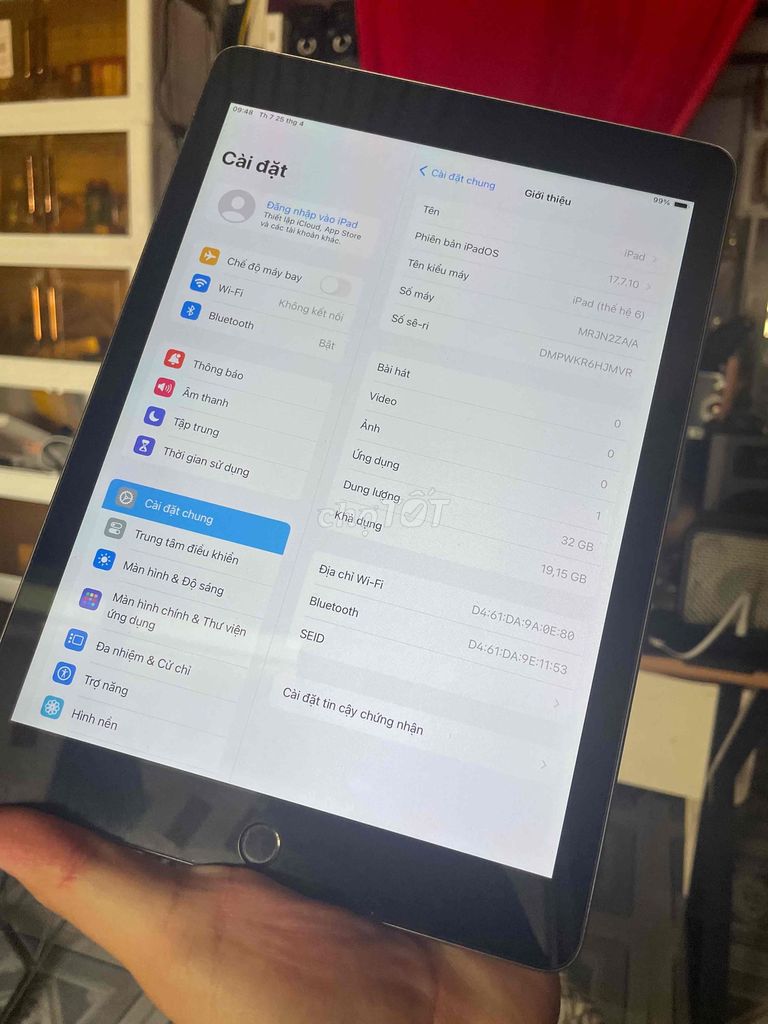 Apple iPad thế hệ 6 32GG có giao lưu. Mua bán Máy tính bảng tại Huyện Nhơn Trạch Đồng Nai được đăng bởi HD MEDIA NHƠN TRẠCH  hình 1
