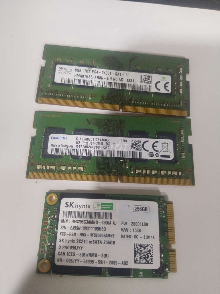 RAM 4gb, 8gb, SSD 256gb. Mua bán Linh kiện (RAM, Card...) tại Huyện Lương Tài Bắc Ninh được đăng bởi vũ hùng hình 1