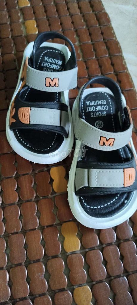 Dép Bé Quai Hậu Size 22 Đen Xám Cam Mới. Mua bán Mẹ và bé tại Huyện Tháp Mười Đồng Tháp được đăng bởi Thảo  hình 1