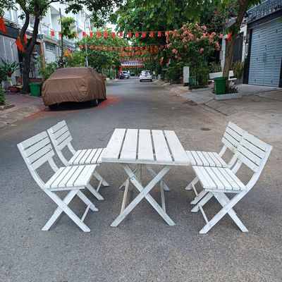 Bộ Bàn ghế xếp cafe gỗ tự nhiên thanh lý giá rẻ. Mua bán Bàn ghế tại Quận 6 Tp Hồ Chí Minh được đăng bởi Nội Thất Thanh Lý Giá Rẻ Nhất TP HCM