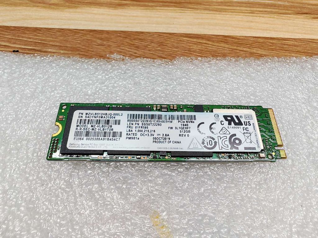 SSD Samsung MZ-VLB512B NVMe Gen 3 512GB. Mua bán Linh kiện (RAM, Card...) tại Quận Ngũ Hành Sơn Đà Nẵng được đăng bởi José Mourinho hình 1