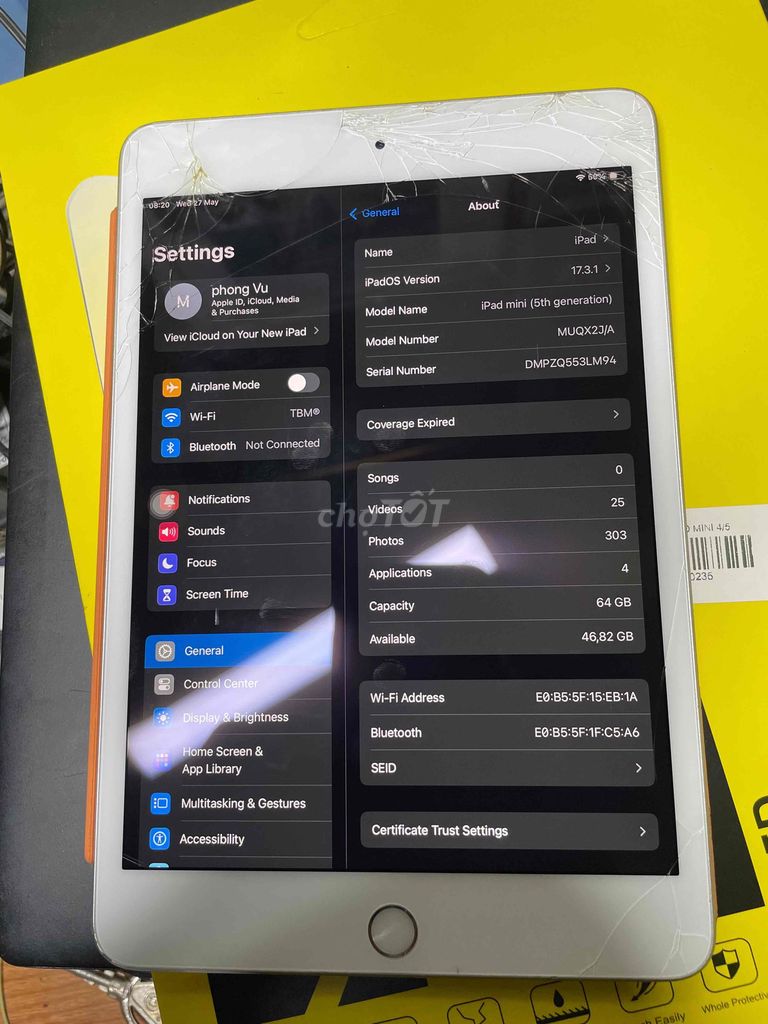 Apple iPad mini 5 64GB Bạc. Mua bán Máy tính bảng tại Thành phố Thủ Dầu Một Bình Dương được đăng bởi Phong hình 1