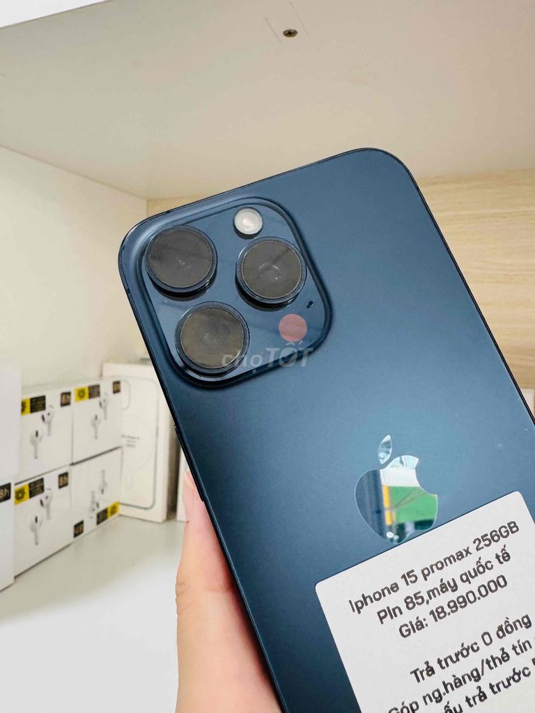 iPhone 15 Pro Max 256GB Xanh Đã dùng. Mua bán Điện thoại tại Thành phố Long Xuyên An Giang được đăng bởi Ngân KNmobile An Giang  hình 1