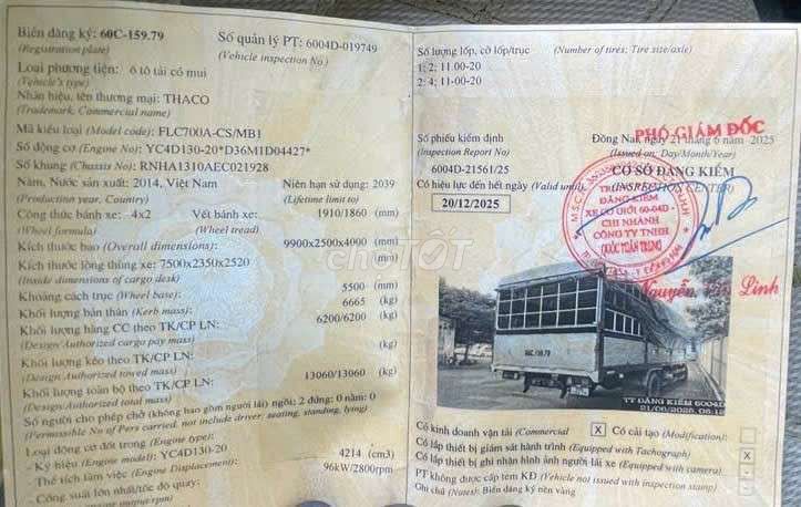thaco fc  7  tấn đời 2014. Mua bán Xe tải, xe ben tại Quận 12 Tp Hồ Chí Minh được đăng bởi a bền hình 6