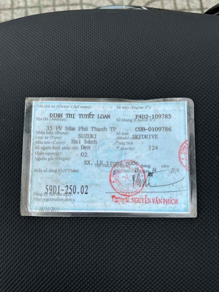 Bán Suzuki Skydrive125cc bstp 2011 xe zin máy êm r. Mua bán Xe máy tại Quận Bình Tân Tp Hồ Chí Minh được đăng bởi Vương hình 9