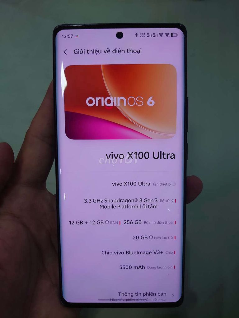 Vivo X100 Ultra 256GB Xám. Mua bán Điện thoại tại Huyện Vĩnh Bảo Hải Phòng được đăng bởi Bản Sắc Dân Tộc hình 1