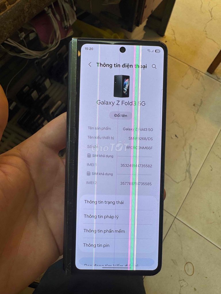 Samsung Galaxy Z Fold3 5G Đen. Mua bán Điện thoại tại Thị xã Từ Sơn Bắc Ninh được đăng bởi Hữu Tiến Mobile hình 1
