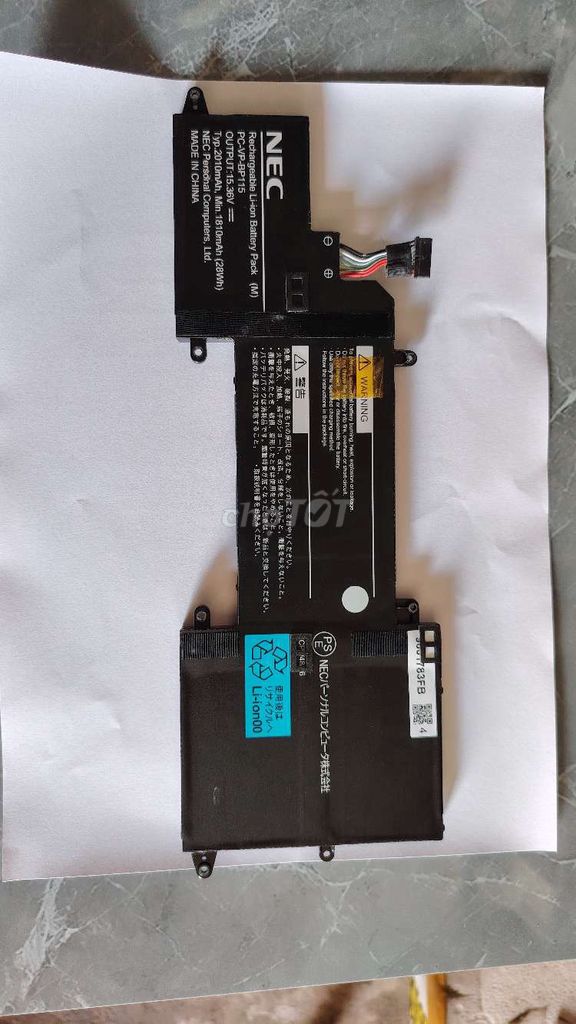 Pin laptop NEC PC-VP-BP115 Đen. Mua bán Phụ kiện (Màn hình, Chuột...) tại Huyện Giồng Riềng Kiên Giang được đăng bởi Huynh van phuc hình 1