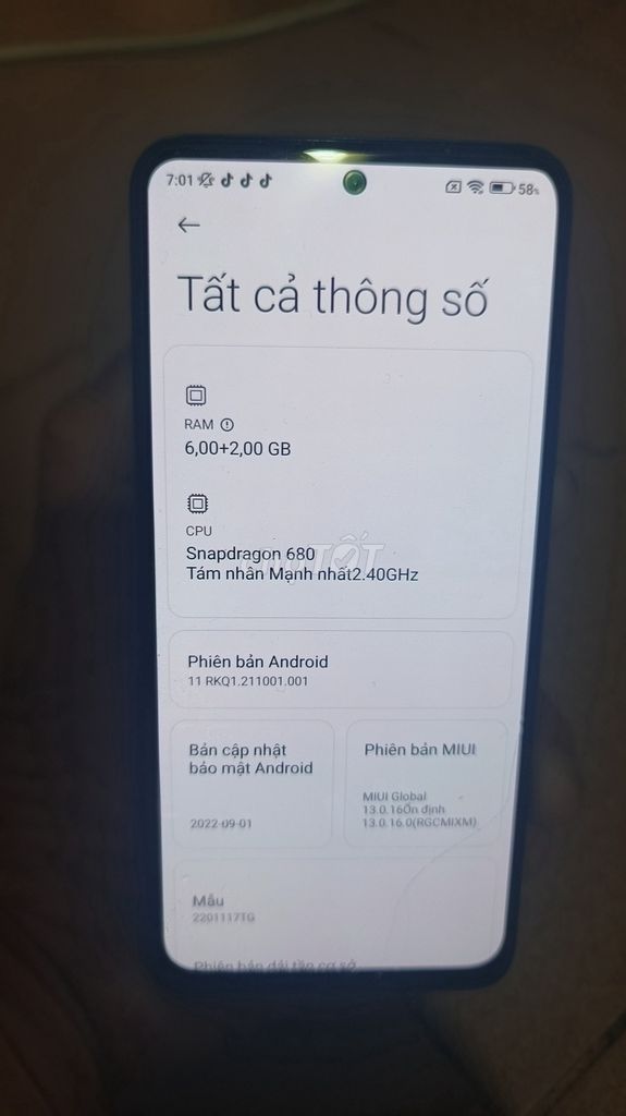Xiaomi Redmi Note 11 128GB Xanh. Mua bán Điện thoại tại Huyện Cẩm Mỹ Đồng Nai được đăng bởi Ngọc Sơn hình 1