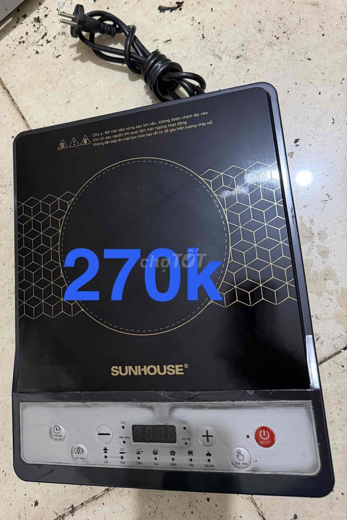 Bếp từ SUNHOUSE Đen. Mua bán Bếp, lò, đồ điện nhà bếp tại Quận Thanh Khê Đà Nẵng được đăng bởi thanhtùng  hình 1