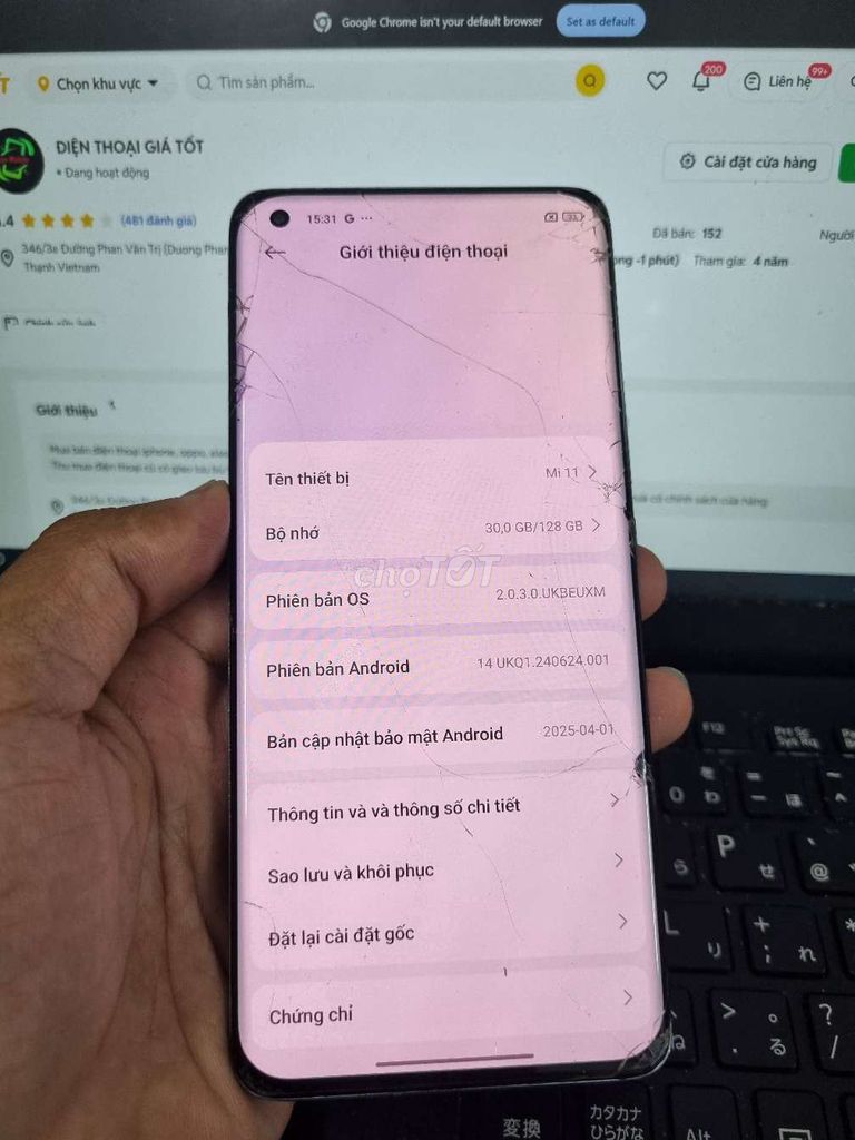 XIAOMI 11 8GB.128GB SNAP 888 PIN 4600 ZIN MƯỢT. Mua bán Điện thoại tại Quận Bình Thạnh Tp Hồ Chí Minh được đăng bởi Dân Mobile hình 1